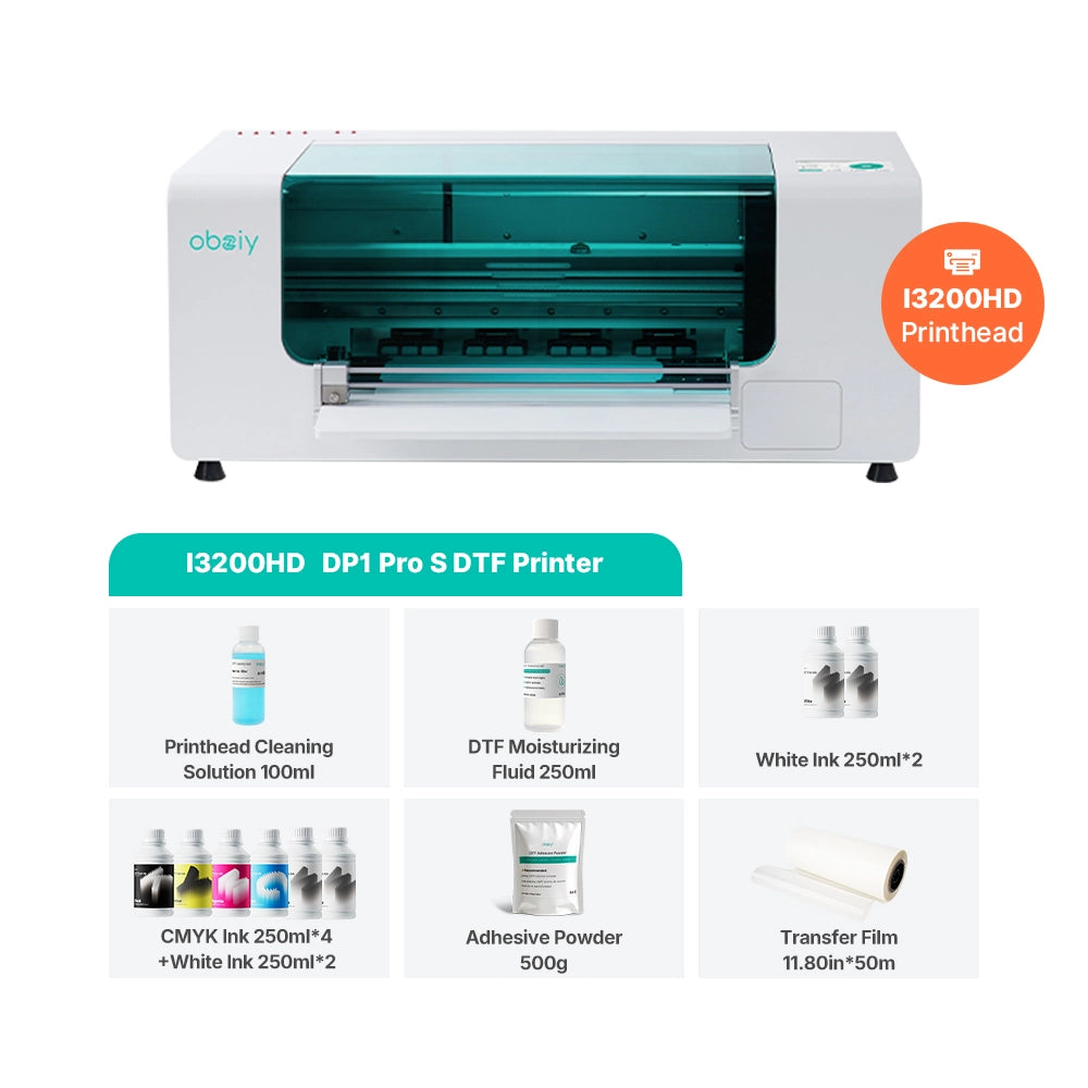 obziy DP1 Series: World's Fastest Single-Head 15" All-in-One DTF Printer with 8-Pass Precision