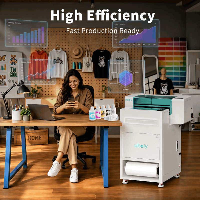 obziy Auto Shake2 DTF Oven — All-in-One Powder Shaker & Curing Machine for DTF Printer