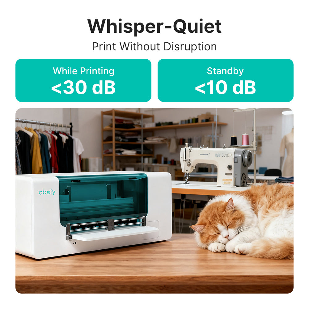 obziy DP1 Series: World's Fastest Single-Head 15" All-in-One DTF Printer with 8-Pass Precision