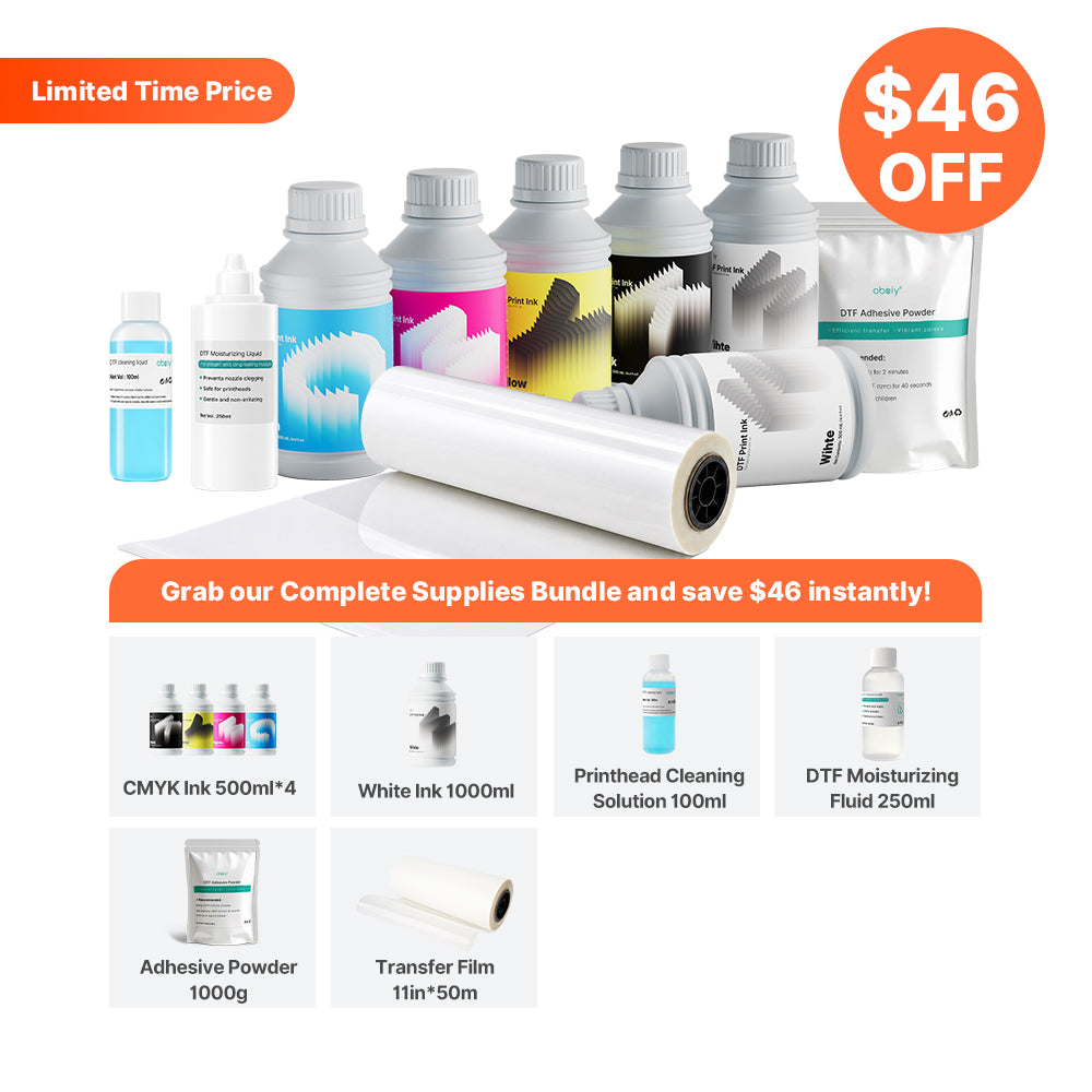 obziy DTF Complete Consumables Kit — Premium Consumables for DTF Printers