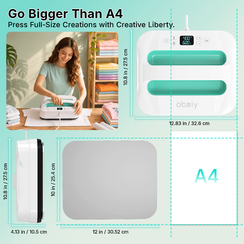 Pre-order obziy HP1 Heat Press — Commercial Grade DTF Heat Transfer Press Machine