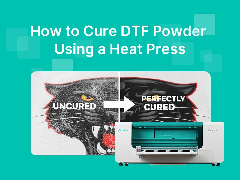 DTF uncured vs perfectly cured