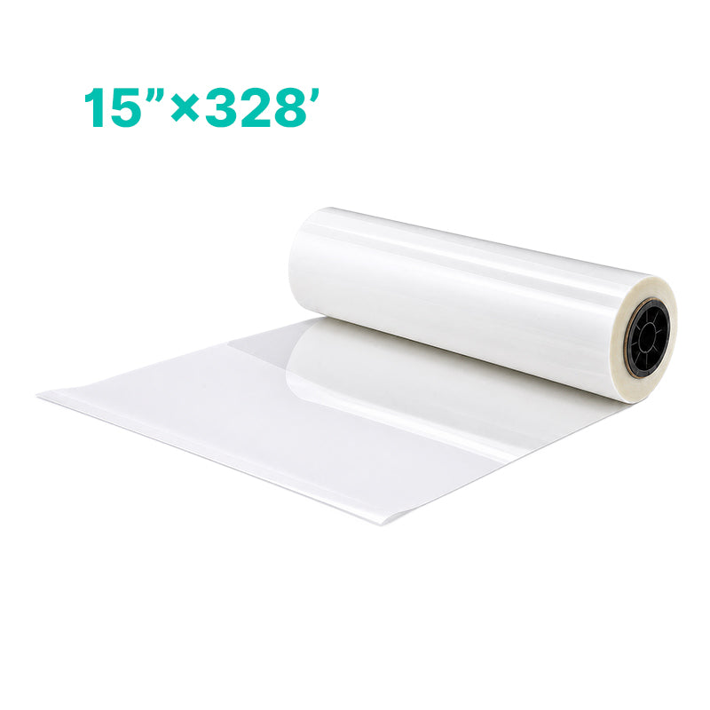 obziy DTF Transfer Film 15"x328ft — Double-Sided Coated PET Film for DTF Printer