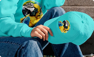 Bring even the trickiest surfaces to life with the Obziy Direct to Film printer, creating crisp, durable prints on caps and other curved accessories.