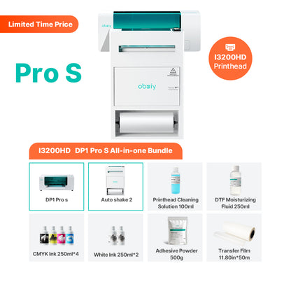 obziy DP1 Series: World's Fastest Single-Head 15" All-in-One DTF Printer with 8-Pass Precision