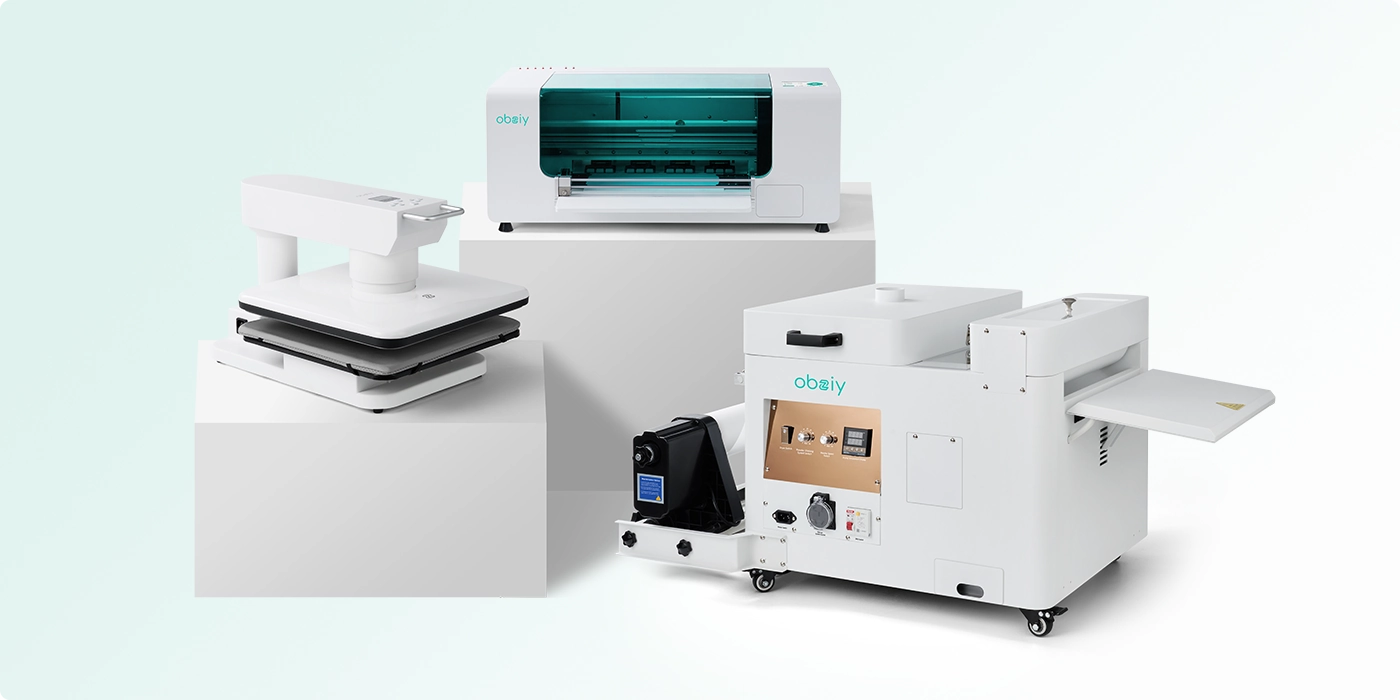 Obziy all-in-one DTF solution provider, professional printing equipment set for custom apparel