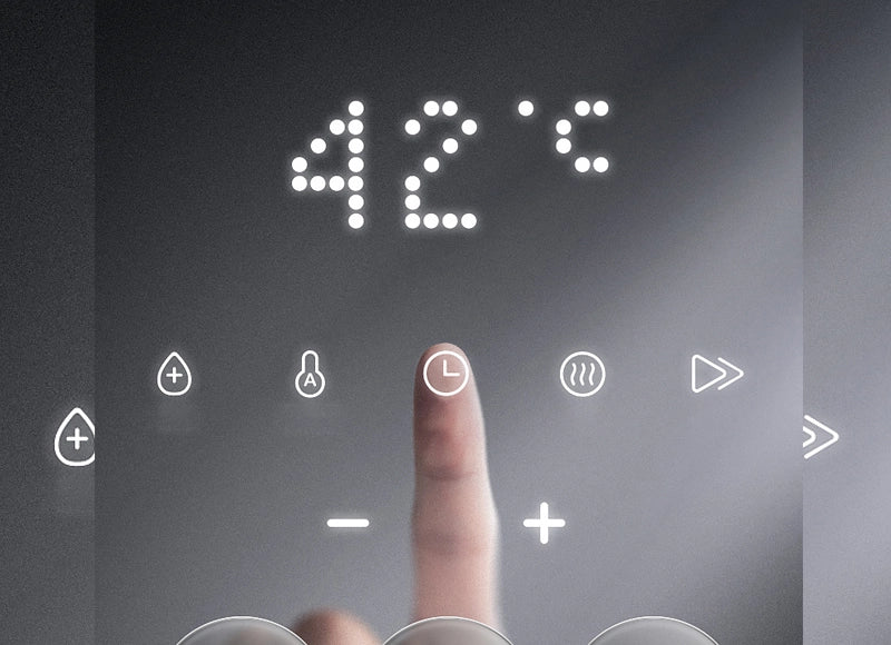 The Obziy touch control interface lets you adjust temperature, time, and settings with just a tap, making operation fast, flexible, and completely intuitive.