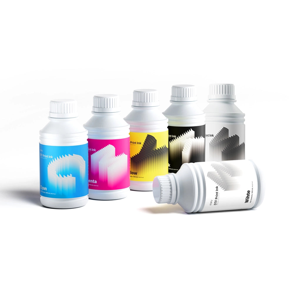 Obziy Premium Pigment DTF Ink Combo Pack（CMYKWW）500ml*6