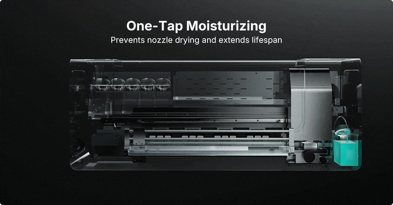 One-tap moisturizing DTF printer
