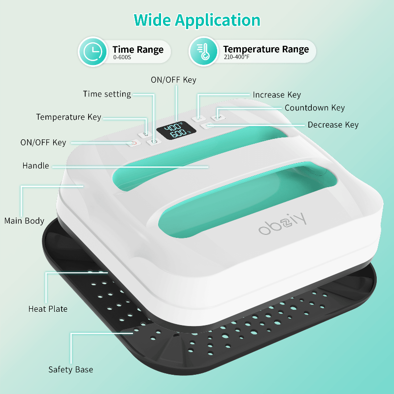 Pre-order obziy HP1 Heat Press — Commercial Grade DTF Heat Transfer Press Machine
