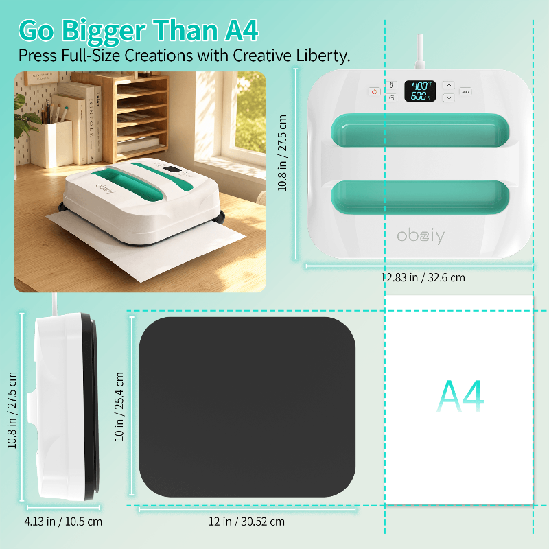 Pre-order obziy HP1 Heat Press — Commercial Grade DTF Heat Transfer Press Machine