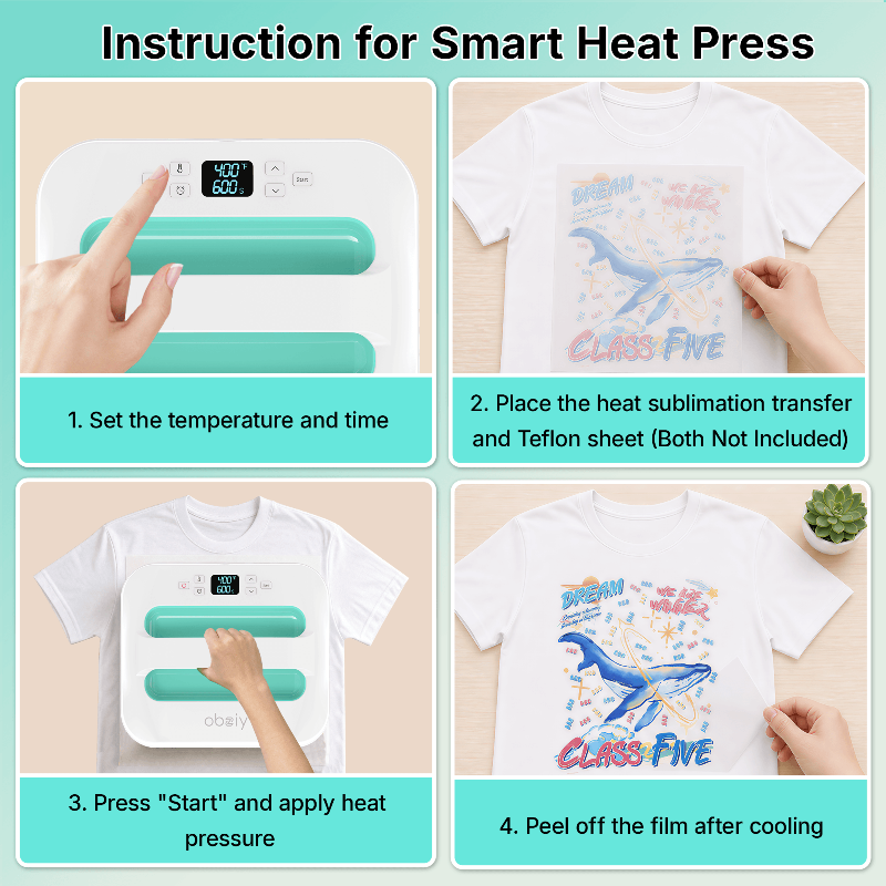Pre-order obziy HP1 Heat Press — Commercial Grade DTF Heat Transfer Press Machine