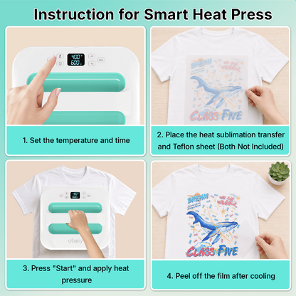 Pre-order obziy HP1 Heat Press — Commercial Grade DTF Heat Transfer Press Machine