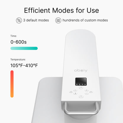 Obziy AutoHP1 Auto Heat Press White 110V：Pre-set DTF/DTG Modes