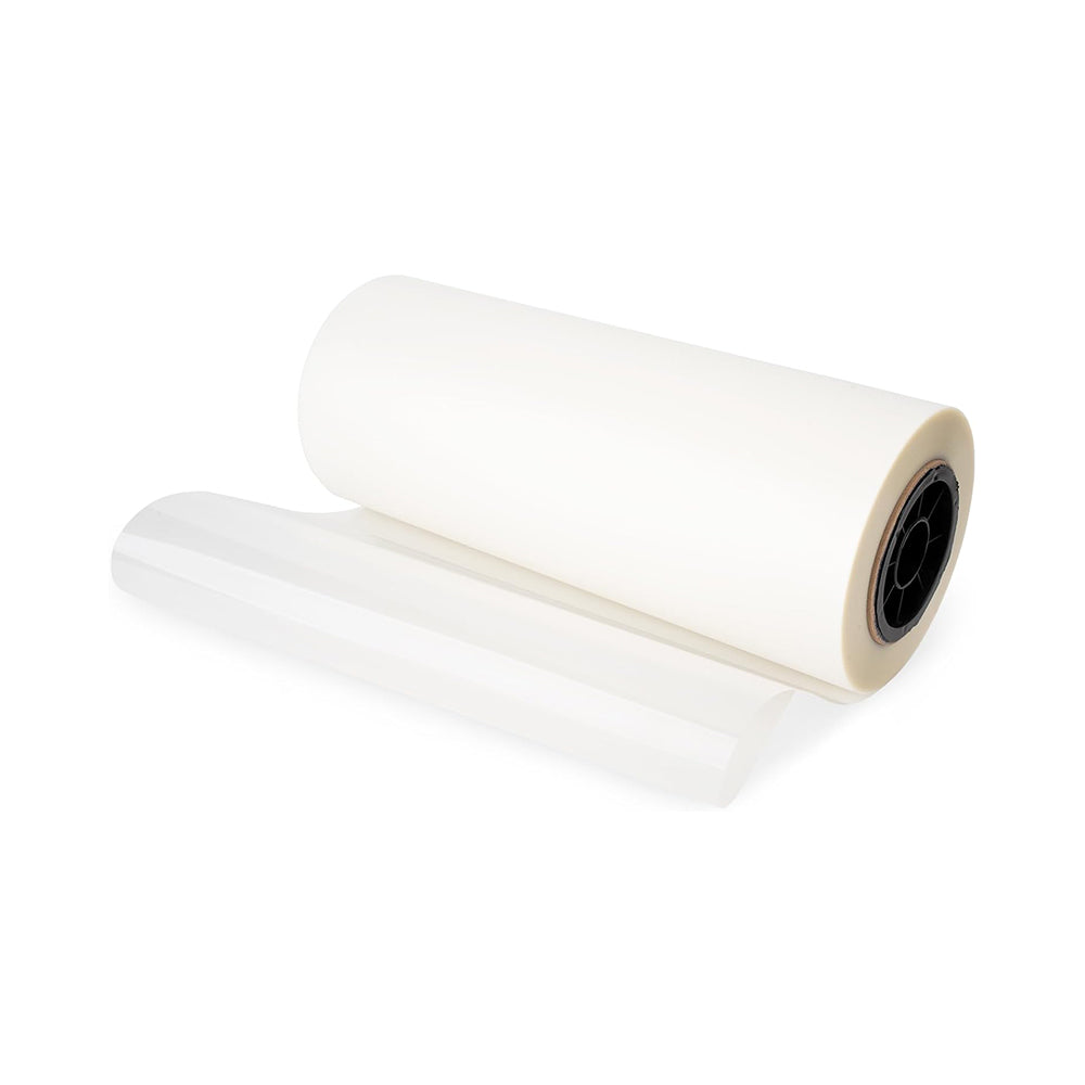 Roll of Obziy DTF white paper on a white background  